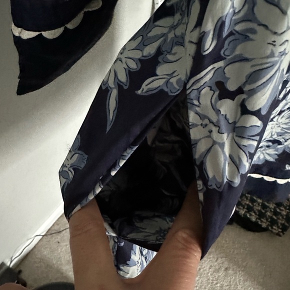 Orchid’s Whisper 100% Cotton Navy Floral Mini Dress - Picture 8 of 8